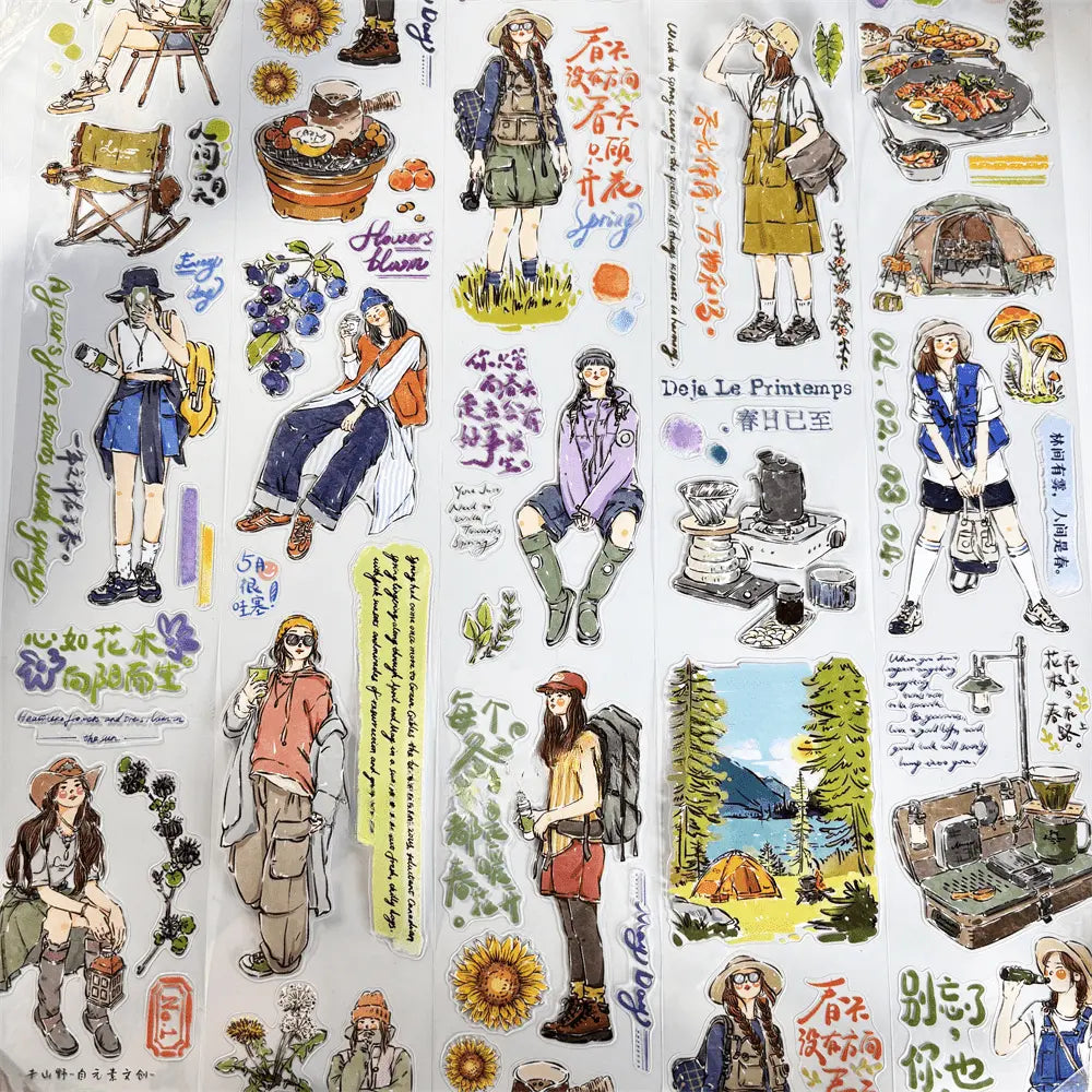 Spring Outdoors Character PET Tape 4 Styles - Shroomi