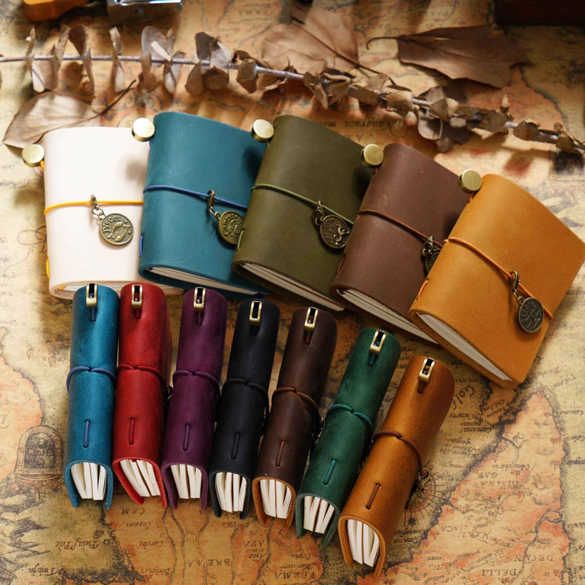 Traveler Mini Diary & Daily Planner, Mini Refillable Journal - Shroomi