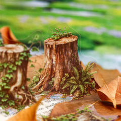 Tree Stump PET Stickers - 6 Styles - Shroomi