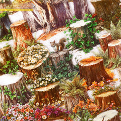 Tree Stump PET Stickers - 6 Styles - Shroomi